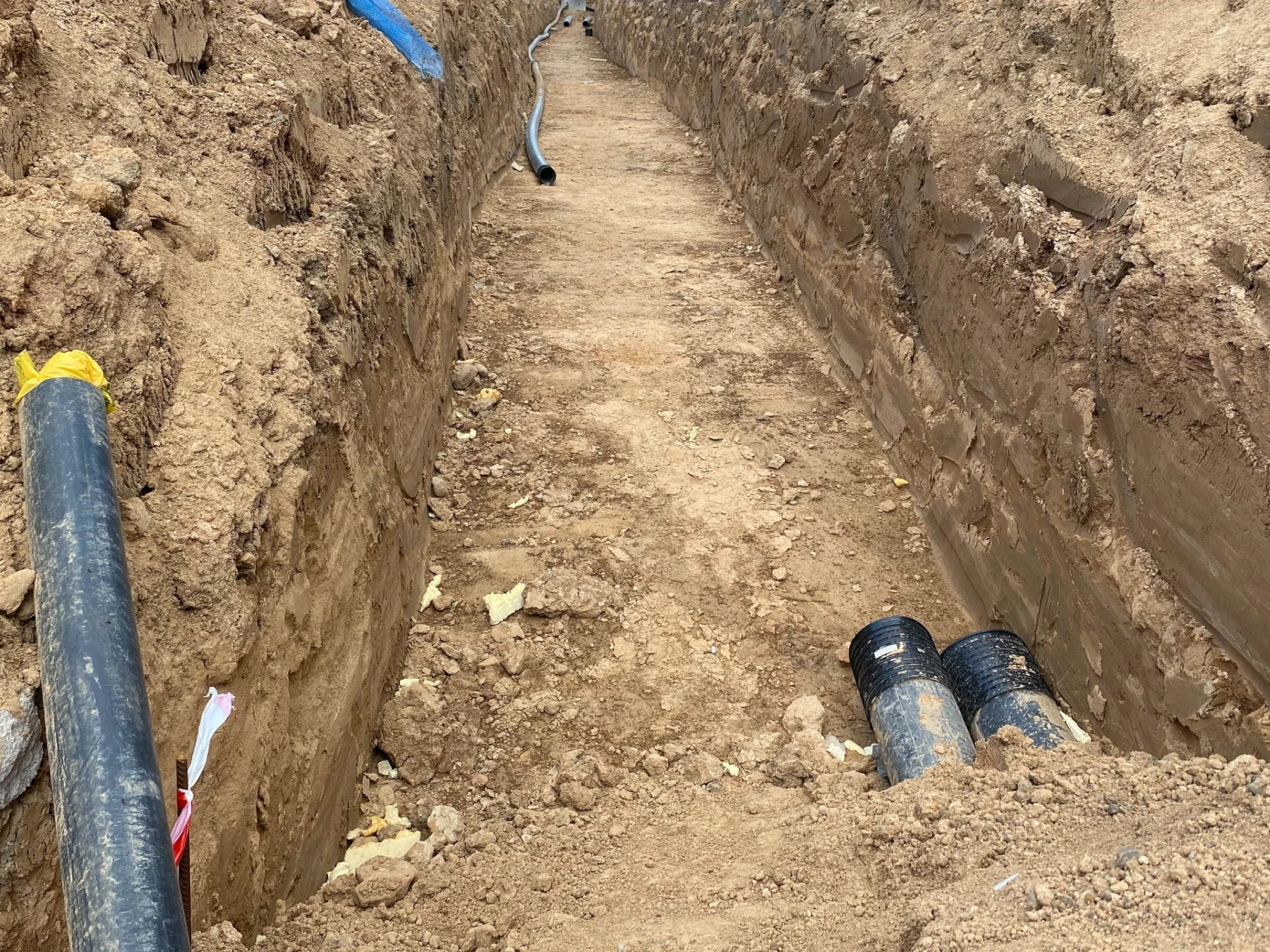 replacement of sewer line